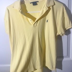 Polo Ralph Lauren yellow collard shirt